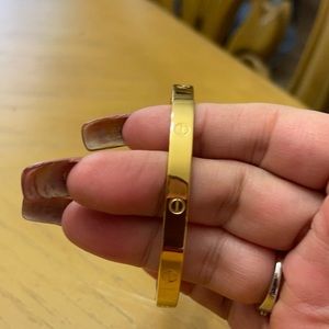 Stainless steel love bracelet